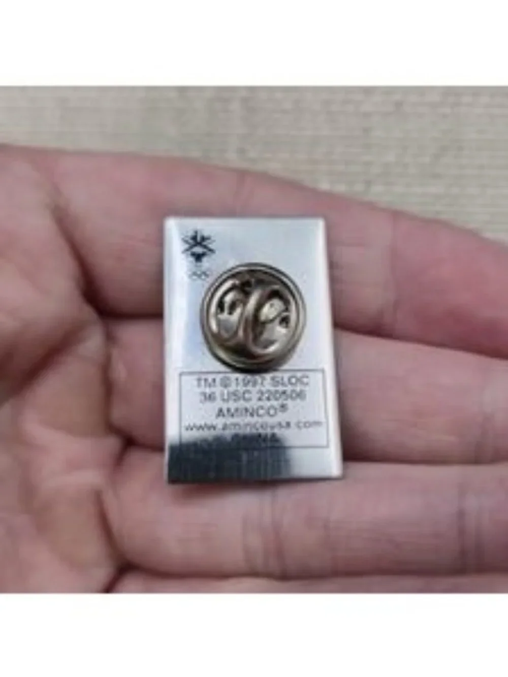 Salt Lake City 2002 Olympics We Stand United 11 Sept 2001 Memorial Pin A8392